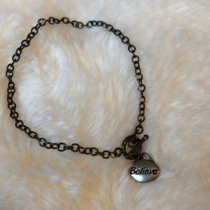 Believe Charm Bracelet